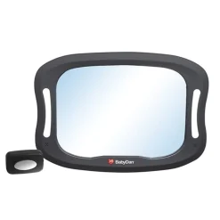 Bil Spejl Med LED 28,5x19,5cm*BabyDan Discount
