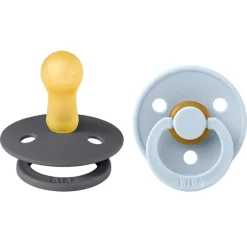 Colour Latex Sutter 2-pak Rund Iron/Baby Blue*Bibs Discount