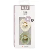 Pacifier Colour 2 PACK Latex Size 3 Ivory/Sage*BIBS