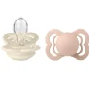 Supreme Silikone Sutter 2-pak Symmetrisk Ivory/Blush*Bibs Outlet