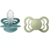 Supreme Silikone Sutter 2-pak Symmetrisk Island Sea/Sage*Bibs Sale