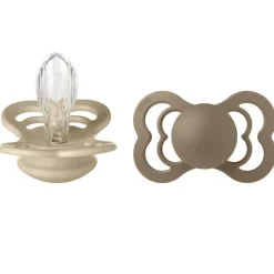 Supreme Silikone Sutter 2-pak Symmetrisk Vanilla/Dark Oak*Bibs Clearance