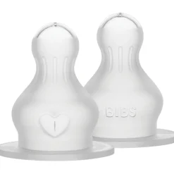 Sutteflaske Nipple Rund Silikone 2-pak*Bibs Online