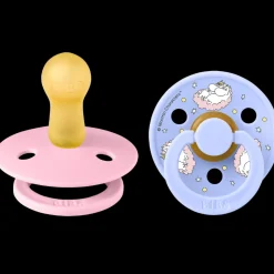 x Moomin Pacifier Colour 2 pack Dreaming Latex Size 2 Baby Pink mix*BIBS Sale