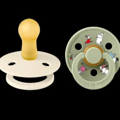x Moomin Pacifier Colour 2 pack Friends Latex Size 2 Ivory mix*BIBS