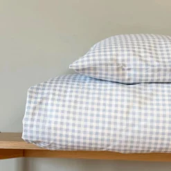 Babysengetøj - Blue Check*By mats Online