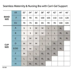 Graviditets- og Amme-BH m. Carri-Gel Sort*Carriwell New