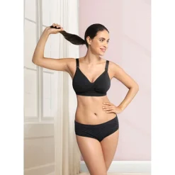 Graviditets- og Amme-BH m. Carri-Gel Sort*Carriwell New