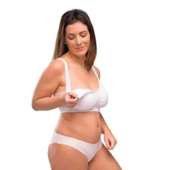 Graviditets- og Amme-BH m. Indlæg og Carri-Gel Hvid*Carriwell