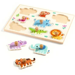 Hippo'N'Co, Knoppuslespil*Djeco New