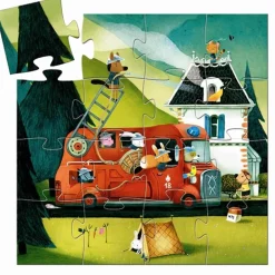 Puslespil Brandbil*Djeco Online