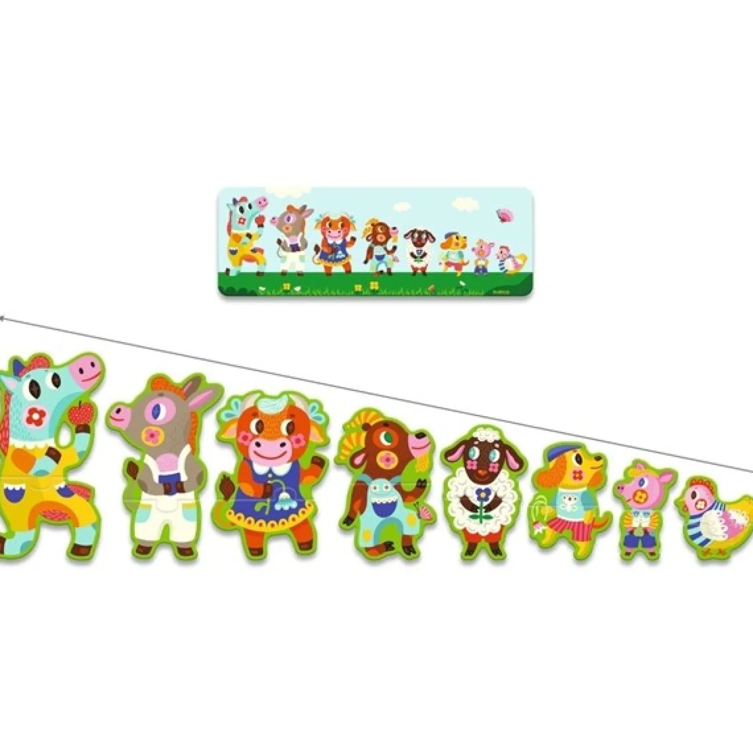 Puslespil Duo Stor og Lille på Bondegården*Djeco New