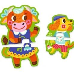 Puslespil Duo Stor og Lille på Bondegården*Djeco New