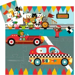 Puslespil Racerbilen 16 Brikker*Djeco Sale