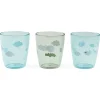 Done by Deer Yummi Mini Glas 3-pak Happy Clouds Green*DonebyDeer Sale
