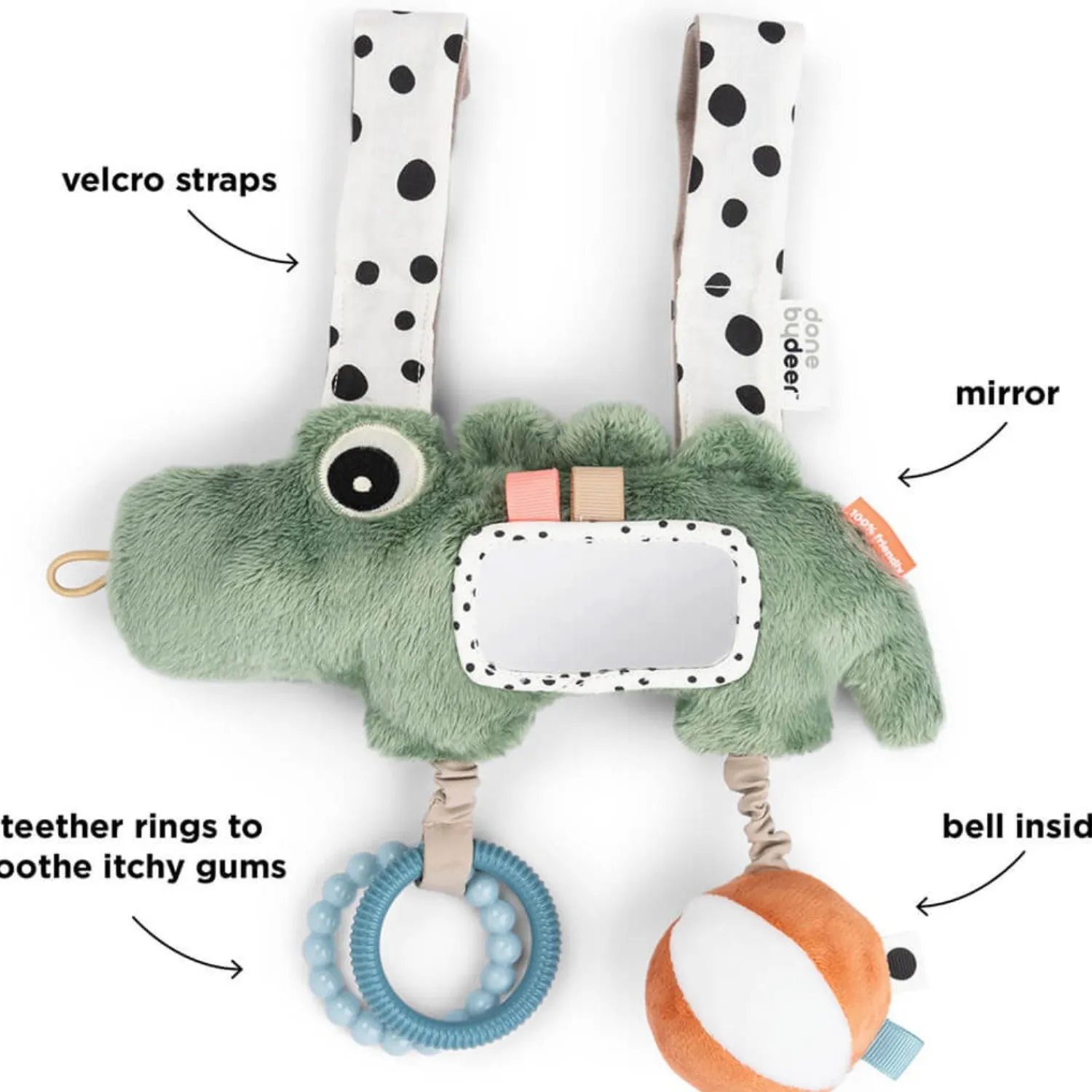 Grøn Aktivitetsophæng Croco*DonebyDeer Clearance