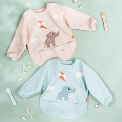 Hagesmæk M/Ærmer Og Lomme Playground Blå*DonebyDeer Best