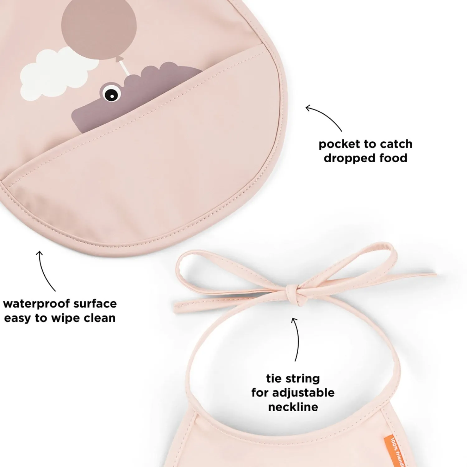 Mini Hagesmæk M/Lomme 2 Stk. Happy Clouds Pudder*DonebyDeer Discount