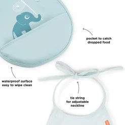 Mini Hagesmæk M/Lomme 2 Stk. Elphee Blå*DonebyDeer Sale