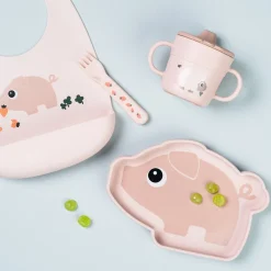 Pudder Silicone Stick&Stay Tallerken Pigee*DonebyDeer Discount