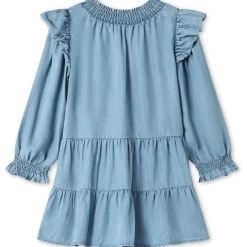 Light Denim Blue Hurlum Ls Kjole*Fliink Online