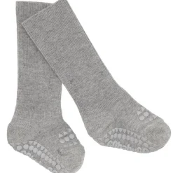 Bamboo Strømper Antislip Grey Melange*Gobabygo