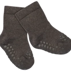 Chocolate Non-Slip Strømper I Terry Bomuld*Gobabygo Online