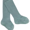 Dusty Blue Non-Slip Strømper Bambus*Gobabygo Hot