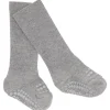 Grey Melange Non-Slip Strømper Bambus*Gobabygo Hot