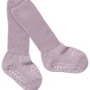 Lavender Glitter (Lilac Shadow) Non-Slip Strømper I Bambus*Gobabygo Online