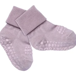 Lavender Glitter (Lilac Shadow) Non-Slip Strømper I Bambus*Gobabygo Online