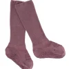 Misty Plum Non-Slip Strømper Bambus*Gobabygo New
