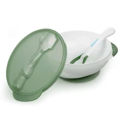 Dyb tallerken m. Sugekop og Temperaturske Green*Kidsme Outlet