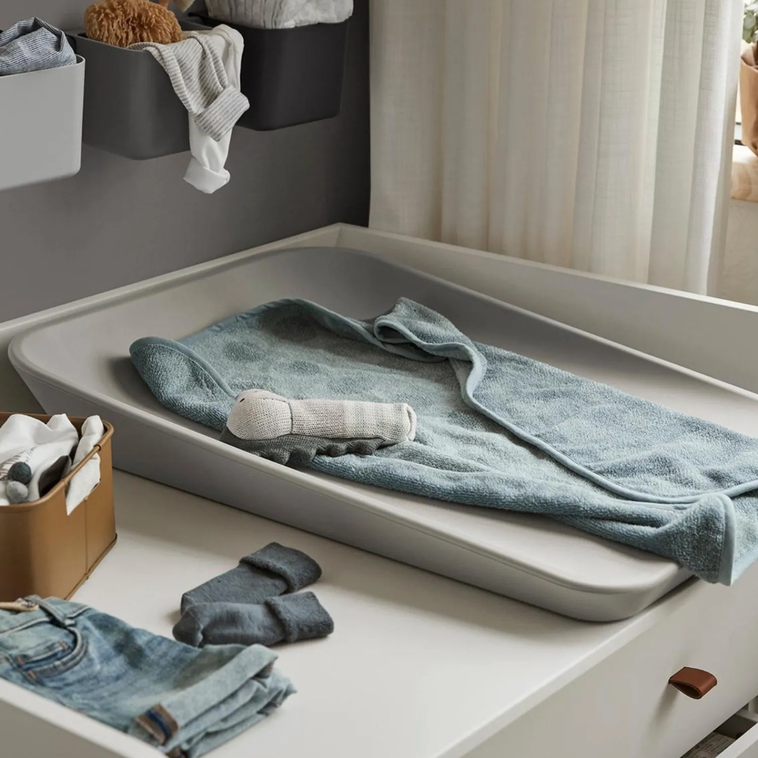 Matty Puslepude Pearl Grey*Leander Clearance