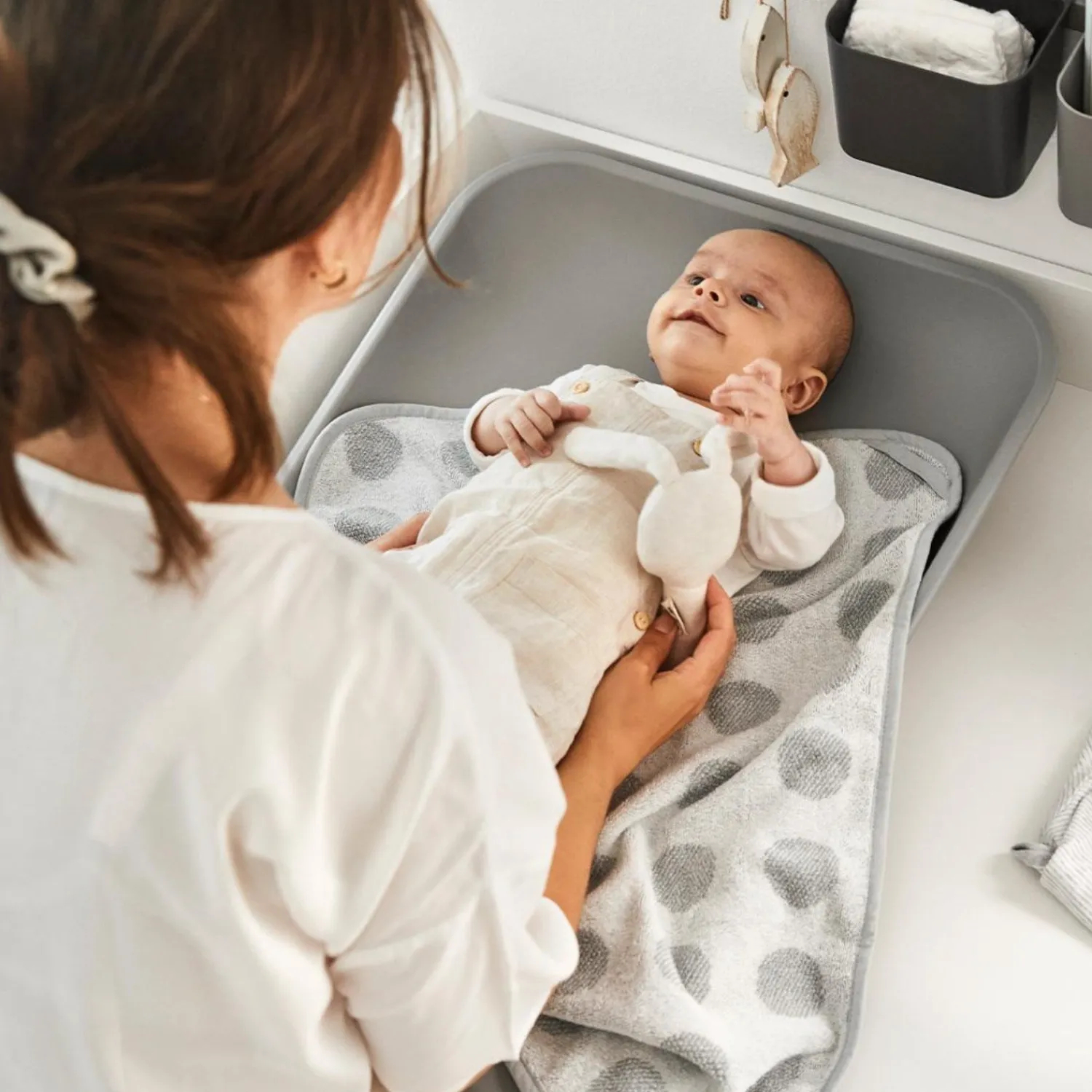 Matty Puslepude Pearl Grey*Leander Clearance