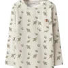 Turtledove Space Nmmlayo Geo Ls Slim Top Lil*Lil'Atelier Sale