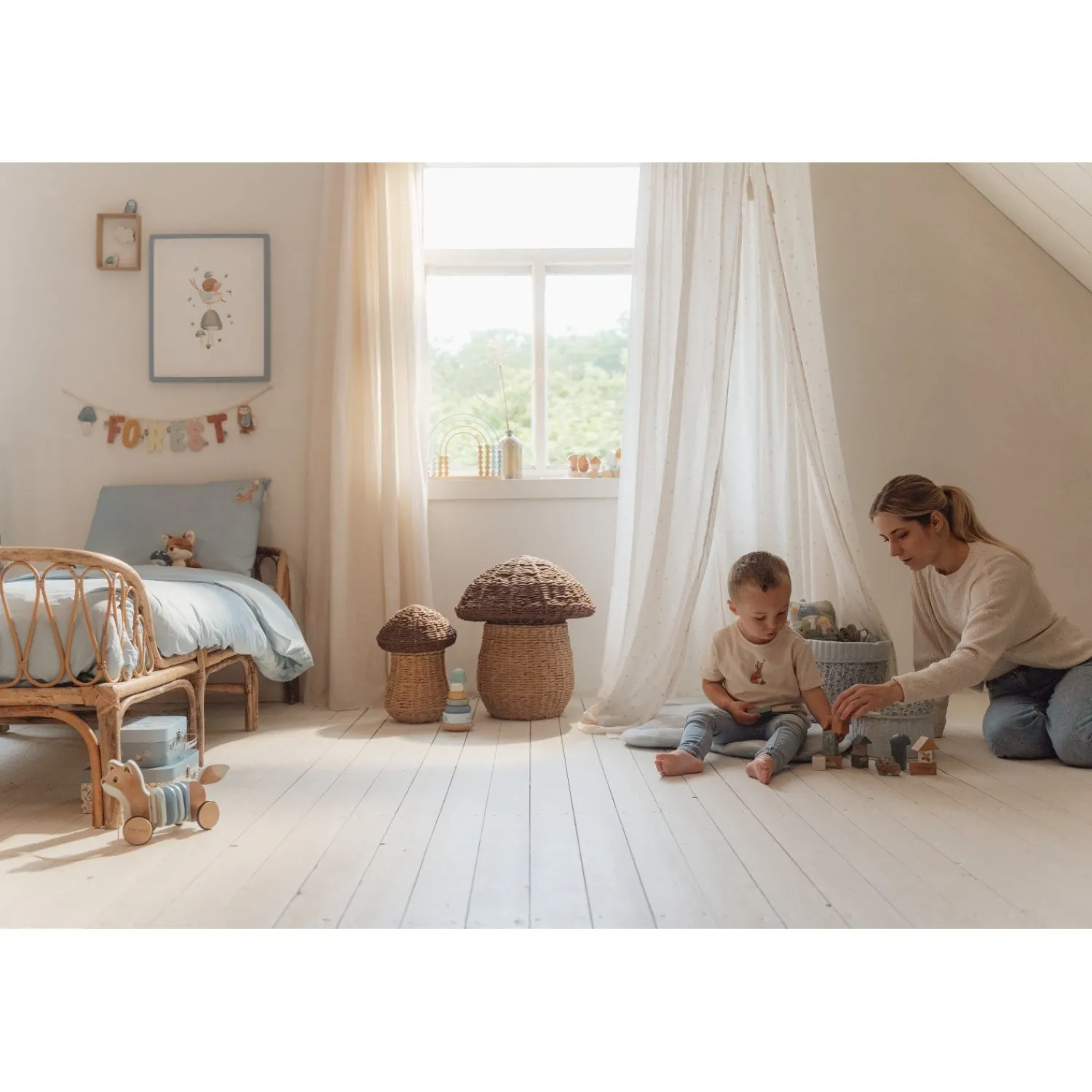 Forest Friends Blue Byggeklodser Træ*Little Dutch Discount