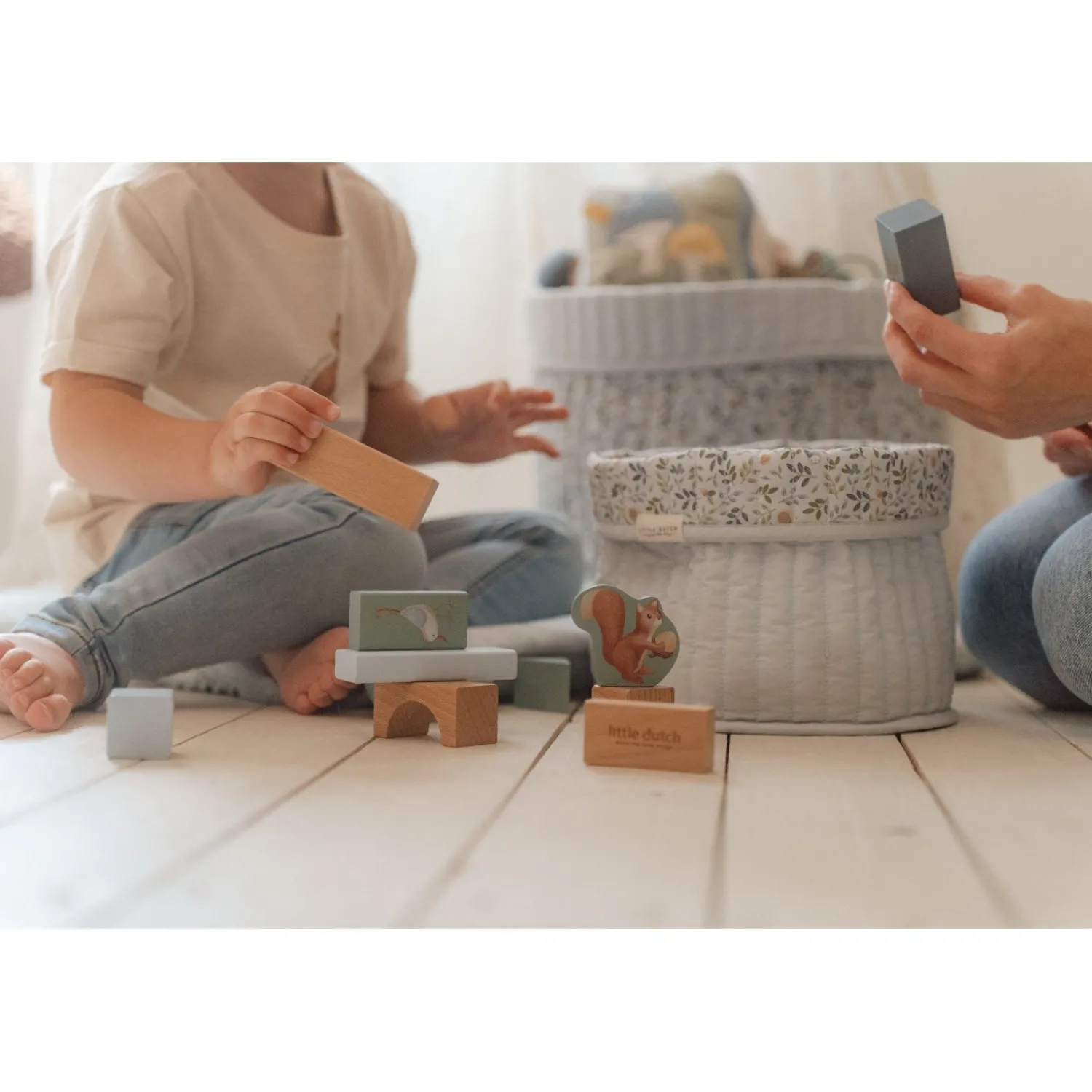 Forest Friends Blue Byggeklodser Træ*Little Dutch Discount