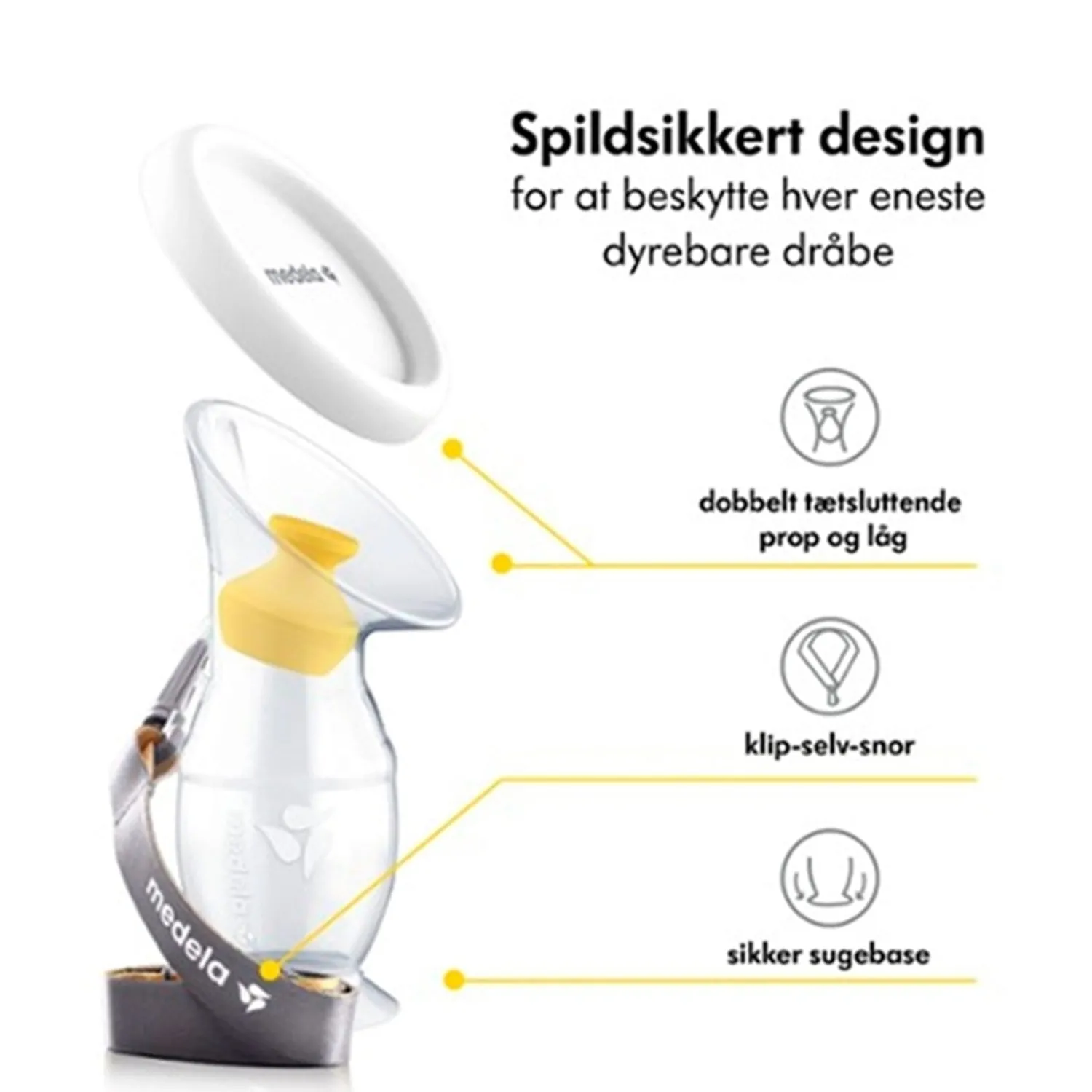 Brystmælksopsamler i Silikone*medela Outlet