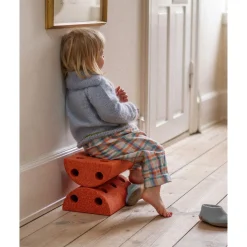 Børneskammel Burnt Orange / Dusty Green*MODU Online