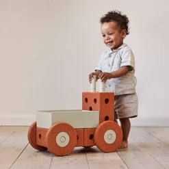 3-i-1 Baby Walker Burnt Orange/Dusty Green*MODU Clearance