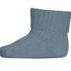 Bomuld rib baby strømper Provincial Blue*Mp Danmark Outlet