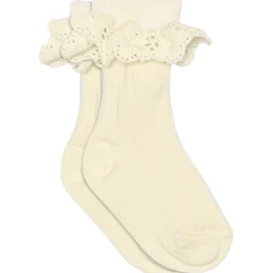 Cremefarvede Lisa strømper - blonde*Mp Danmark Online