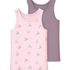 Barely Pink Tank Top 2-pak Barely Pink Bow Noos*Name It Online
