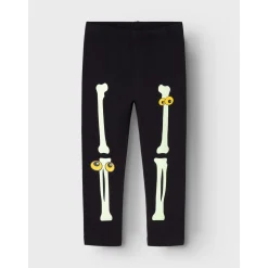 Black Yellow Oween Top Sæt Skeleton*Name It