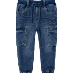 Dark Blue Denim Ben Baggy Cargo Jeans Noos*Name It Outlet
