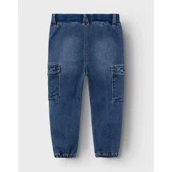 Dark Blue Denim Ben Baggy Cargo Jeans Noos*Name It Outlet