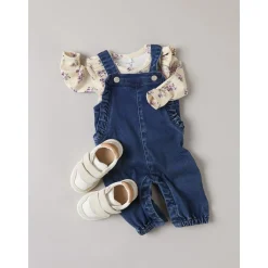 Dark Blue Denim Ruby Denim Flæse Buksedragt*Name It Best