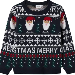 Dark Sapphire Nmnrastokka Ls Knit*Name It Hot