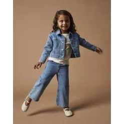 Light Blue Denim Rose Wide Jeans*Name It Clearance